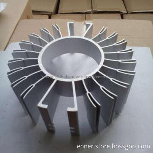 175*66.48mm Natural Anodized LED Lamp Heat-sink with Tolerance of ±0.02mm